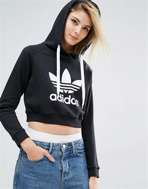 Adidas originals cropped hoodie women